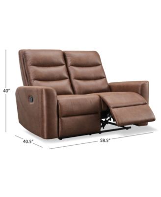 Bentley 58.5" Polyester Manual Reclining Loveseat