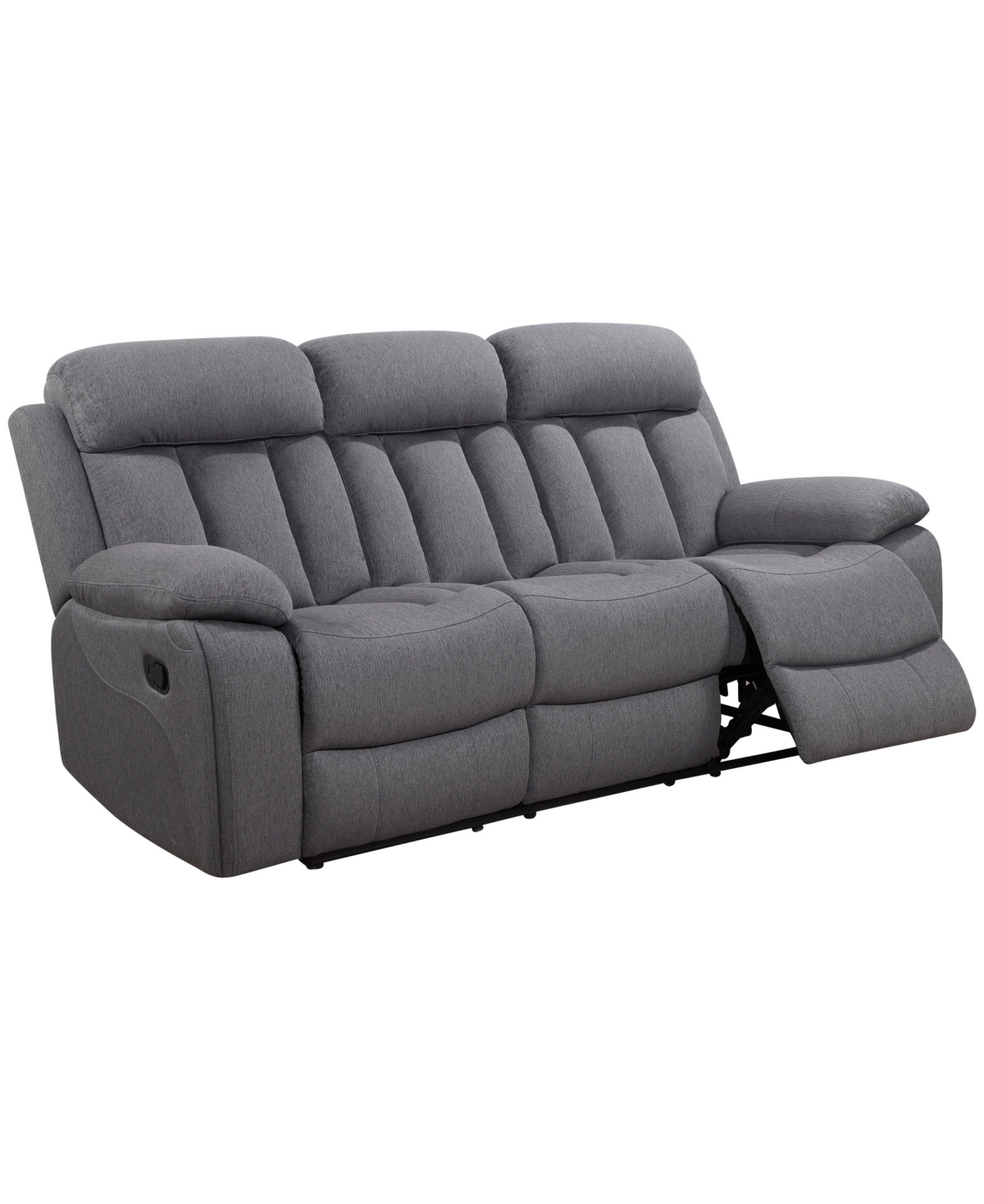 Abbyson Living Fletcher Stain-Resistant Polyester Reclining Sofa