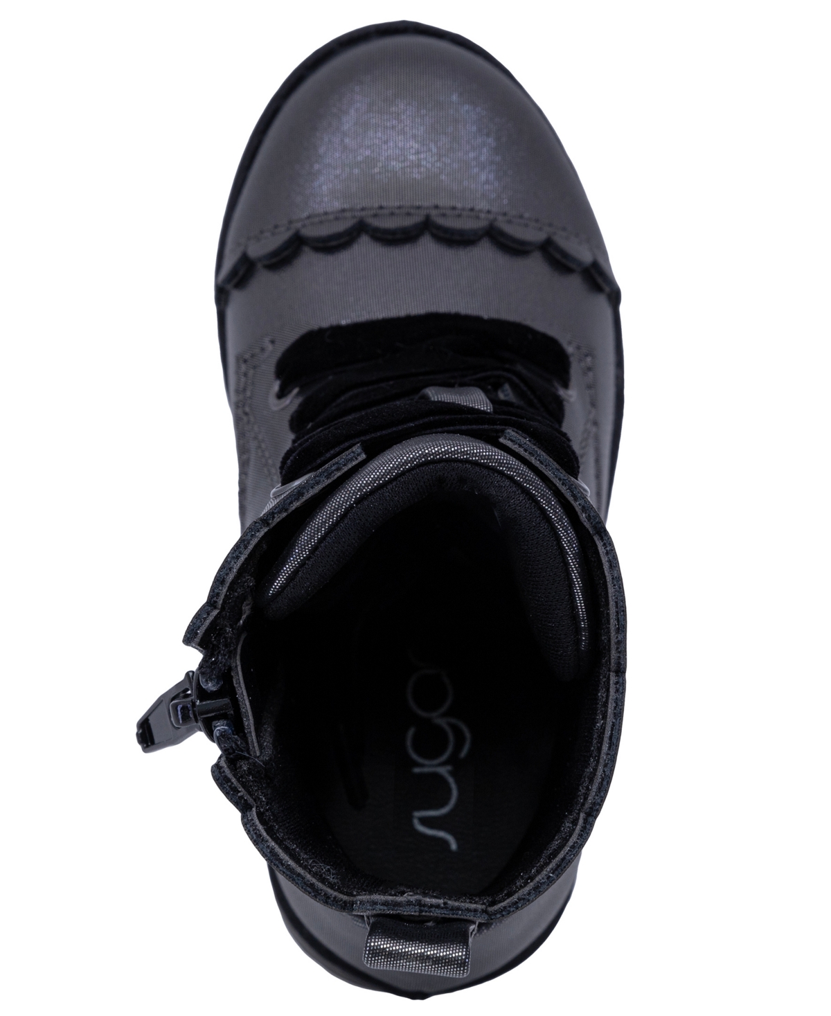 Sugar Toddler Girls Lil Scallop Combat Round Toe Boots