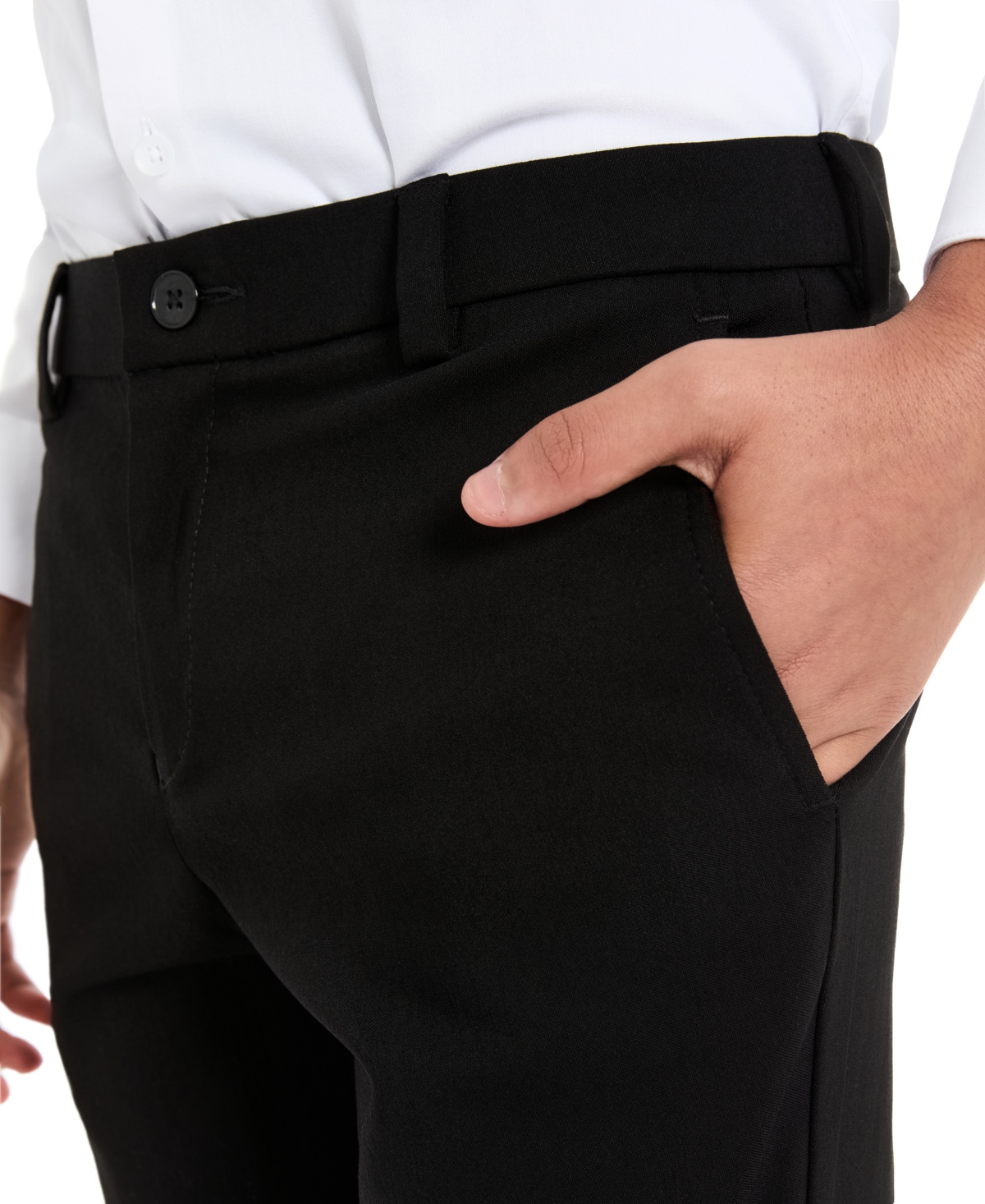 Michael Kors Big Boys Twill Classic Fit Machine Washable Stretch Dress Pants