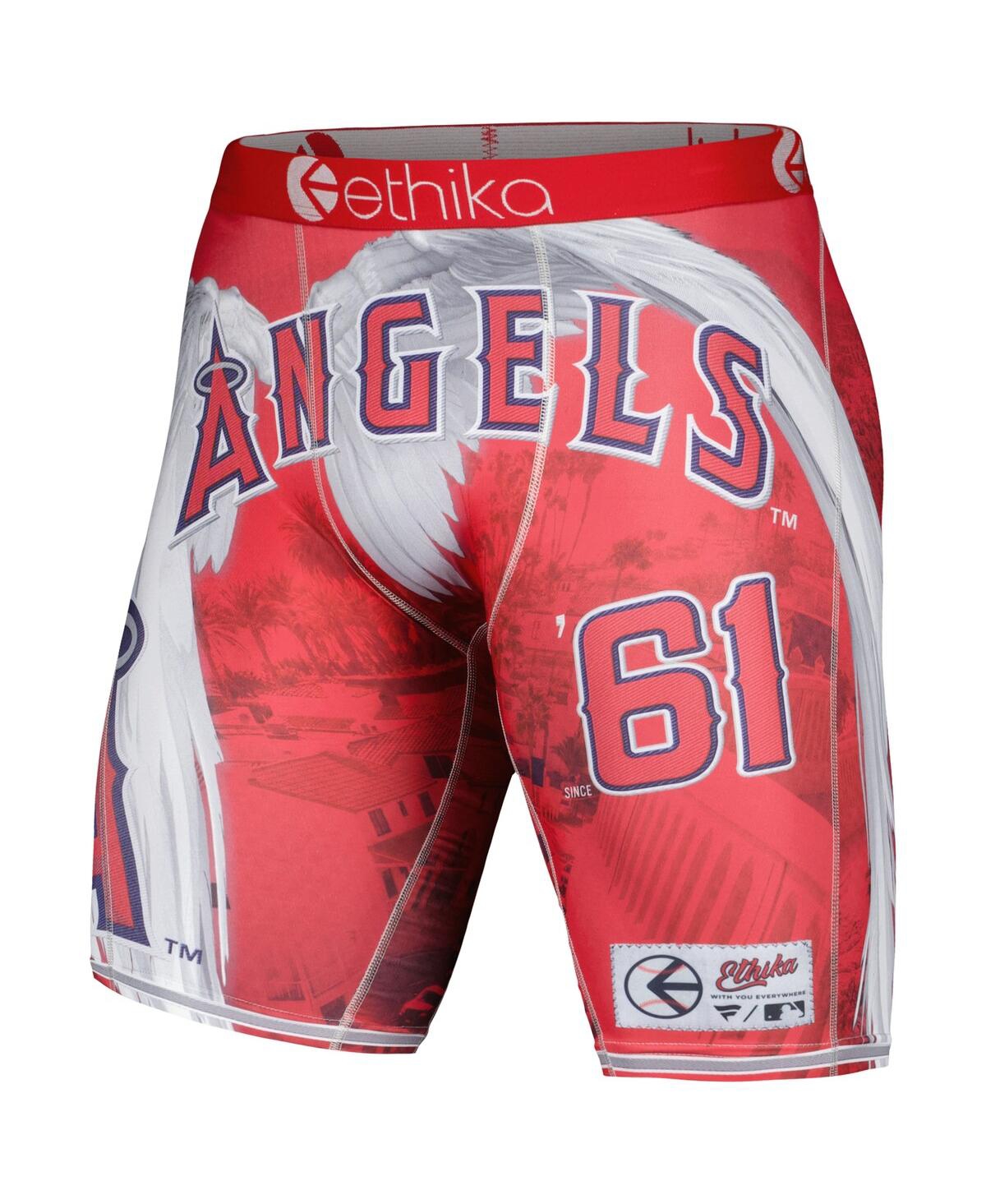 Shop Ethika Men's  Red Los Angeles Angels Jerseyscape Boxer Briefs