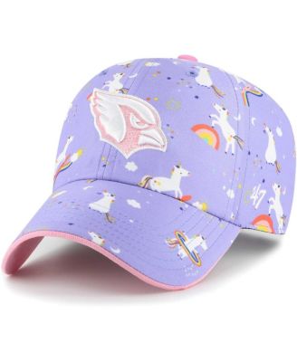 Girls Preschool Lavender Arizona Cardinals Unicorn Clean Up Adjustable Hat
