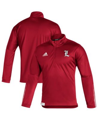 Men's adidas Black Louisville Cardinals 2021 Sideline AEROREADY Quarter-Zip  Jacket