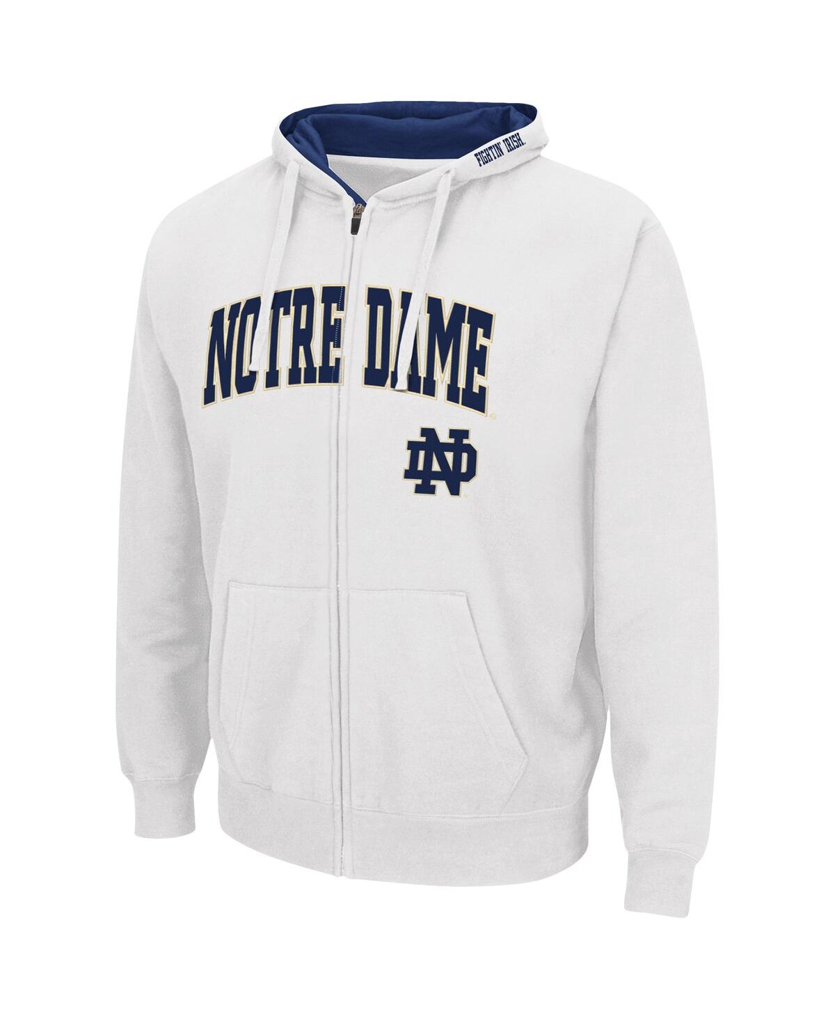 Colosseum Men's  White Notre Dame Fighting Irish Arch And Logo 3.0 Pullover Hoodie In White
