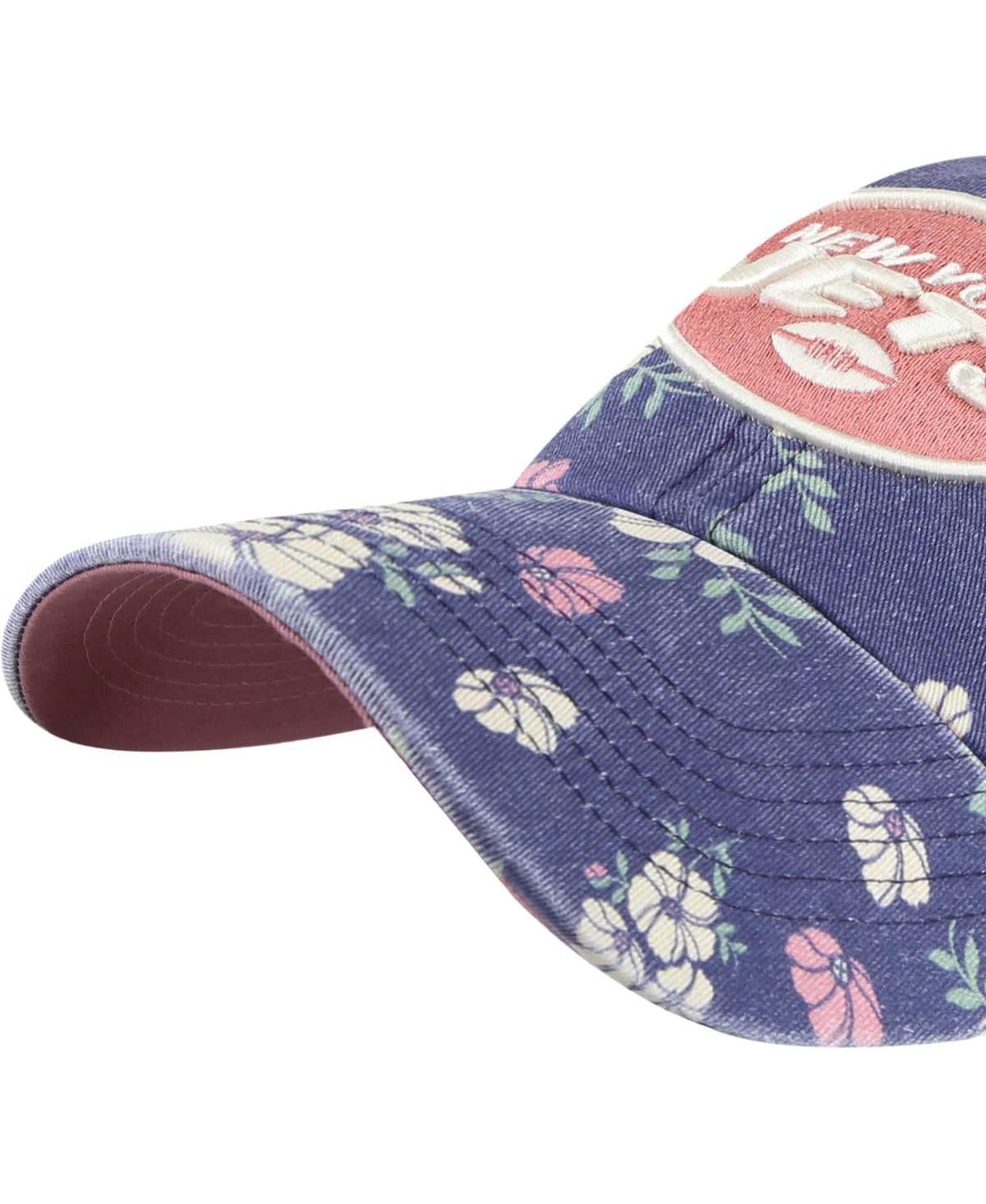 Shop 47 Brand Women's ' Navy New York Jets Primrose Clean Up Adjustable Hat