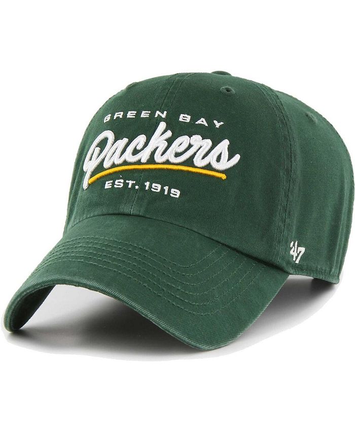 47 Brand Women's Green Bay Packers Sidney Clean Up Adjustable Hat