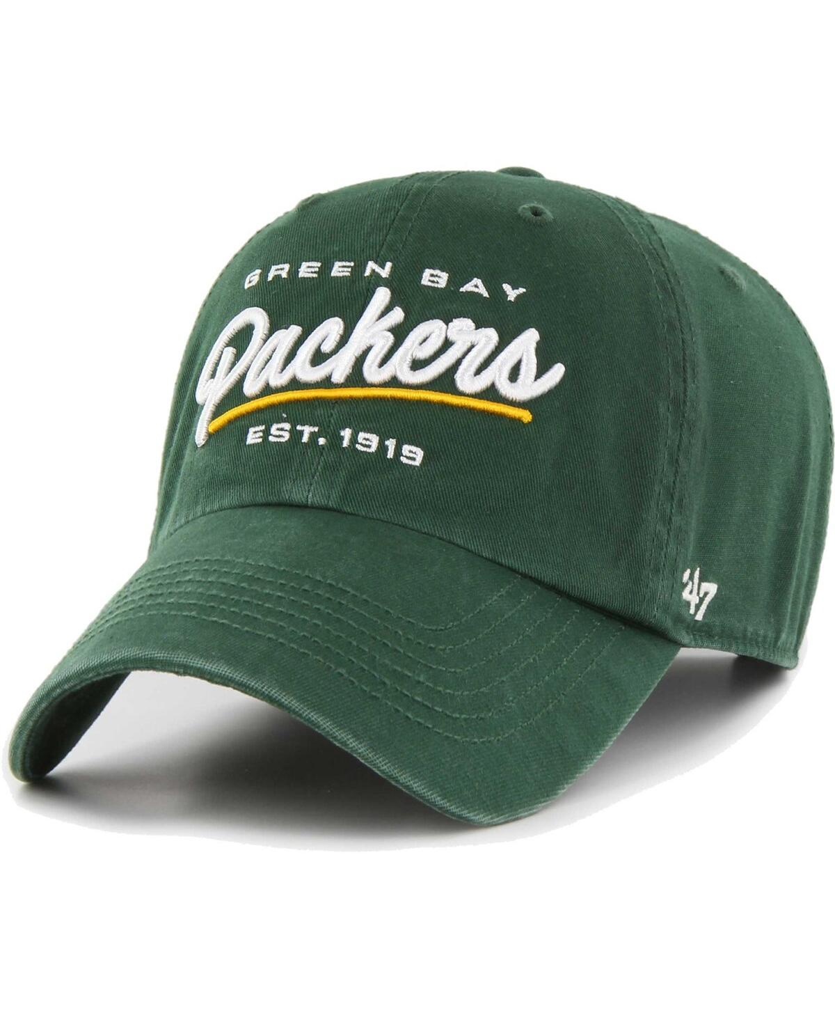 47 Brand Women's ' Green Green Bay Packers Sidney Clean Up Adjustable Hat