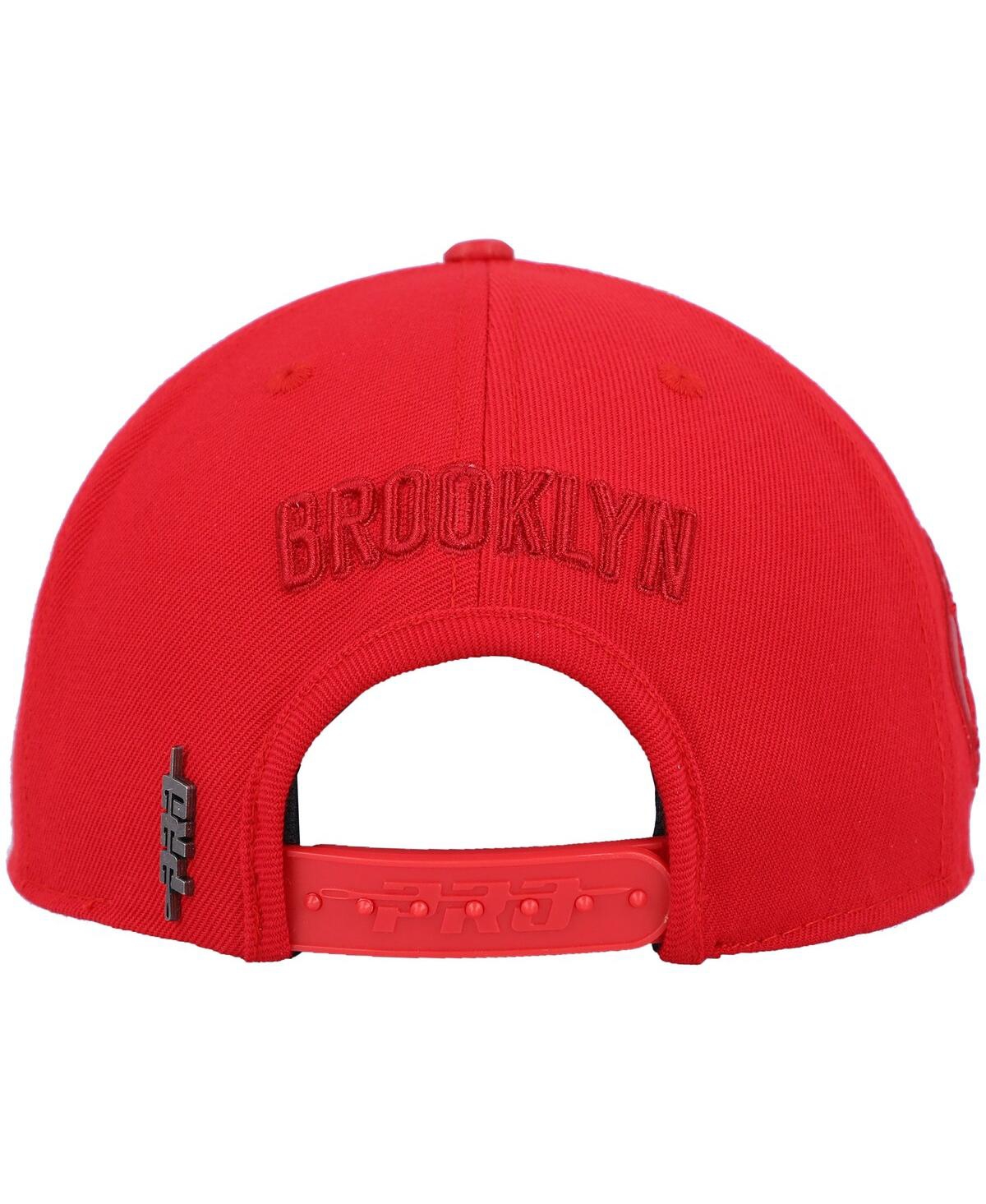 Shop Pro Standard Men's  Red Brooklyn Nets Cherry Wool Snapback Hat