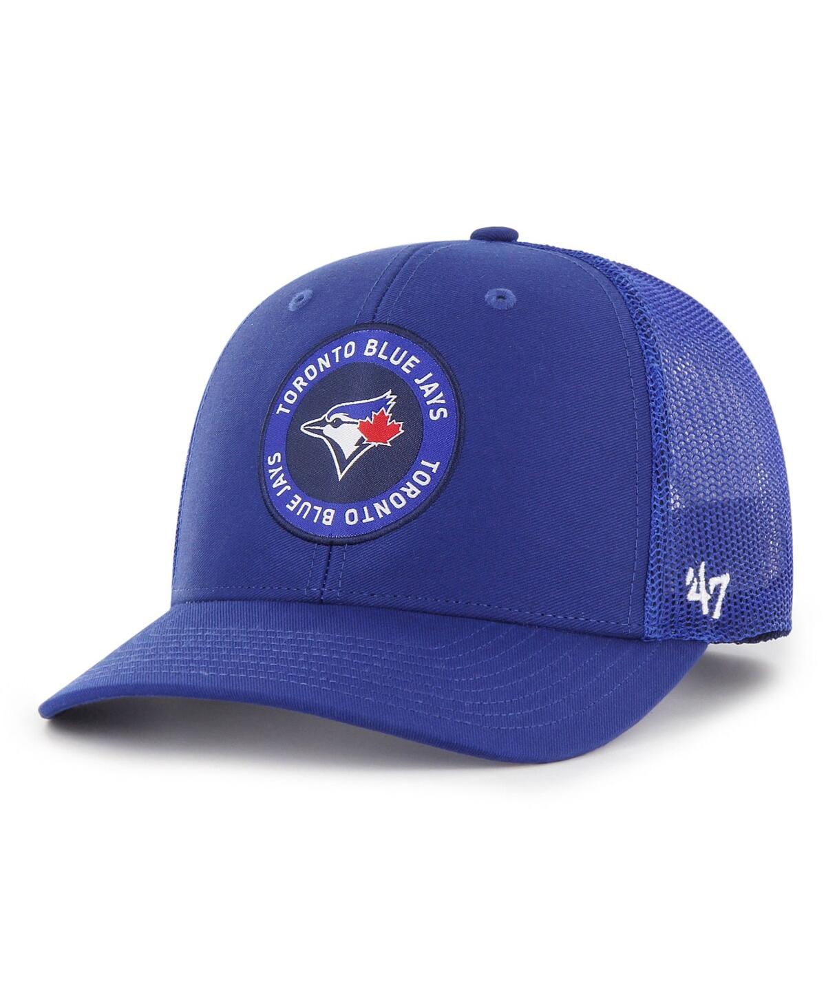 47 Brand Men's ' Royal Toronto Blue Jays Unveil Trucker Adjustable Hat In Royal