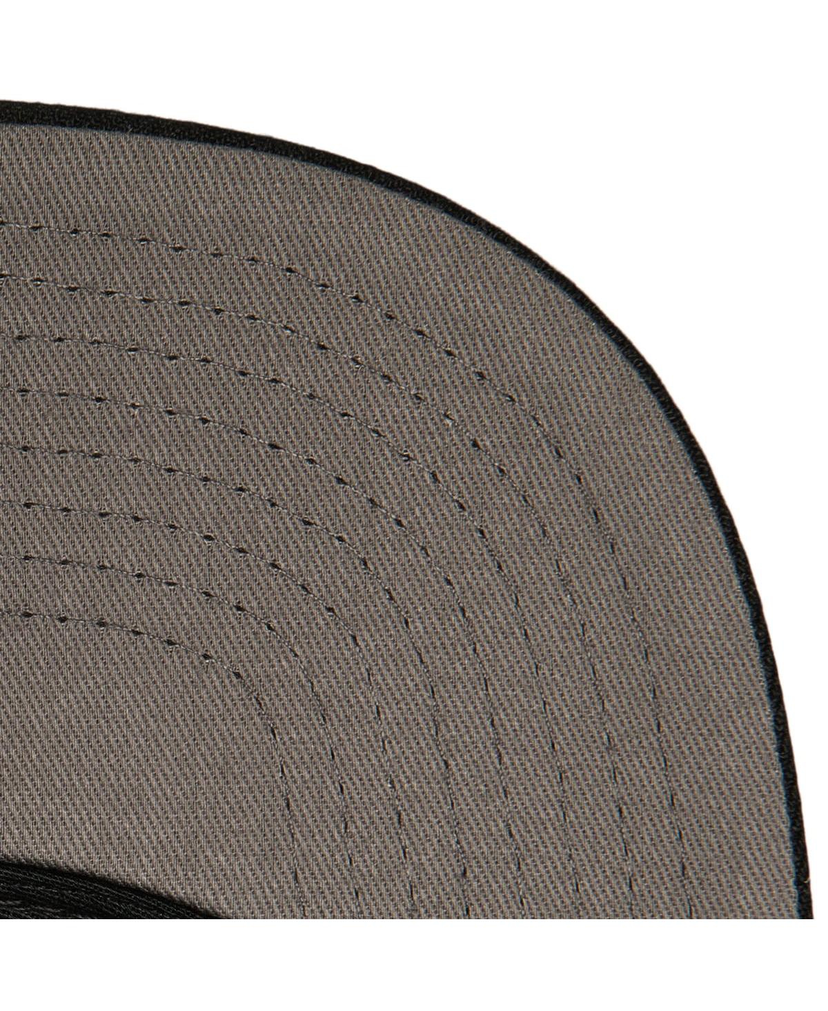 Men's Mitchell & NessBrooklyn Nets Hardwood Classics Soul Double Trouble Lightning Snapback Hat - Black