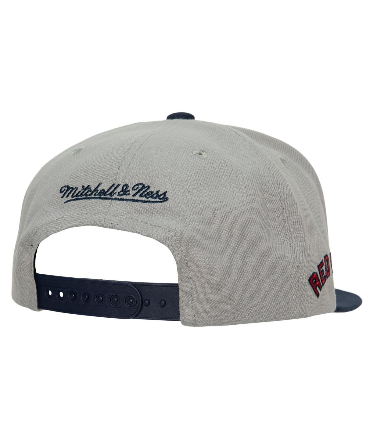 Mitchell & Ness Men's  Gray Boston Red Sox Cooperstown Collection Evergreen Snapback Hat In Gray