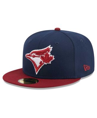 New Era Men's Navy Toronto Blue Jays Logo White 59FIFTY Fitted Hat - Macy's