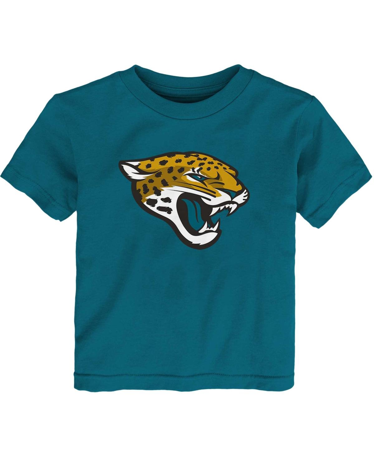 Outerstuff Babies' Toddler Boys And Girls Teal Jacksonville Jaguars Primary Logo T-shirt