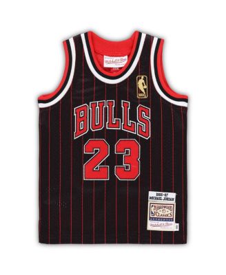 Infant Boys and Girls Michael Jordan Black Chicago Bulls 1996/97 Hardwood Classics Authentic Jersey