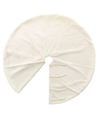 60”D Oversized Faux Fur Christmas Tree Skirt