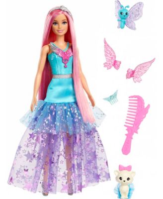 Barbie Doll With Two Fairytale Pets, Barbie "Malibu" From Barbie a Touch of  Magic - Macy's