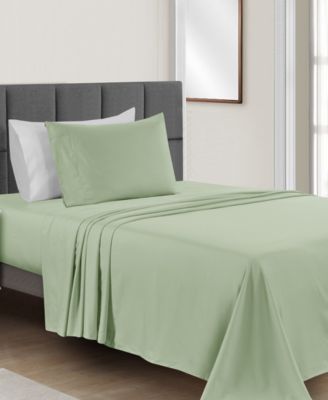 Microfiber Easy Care Solid 3-Pc. Sheet Set, Twin