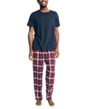 2-Piece Men's Buffalo Plaid Hacci Pajama Set