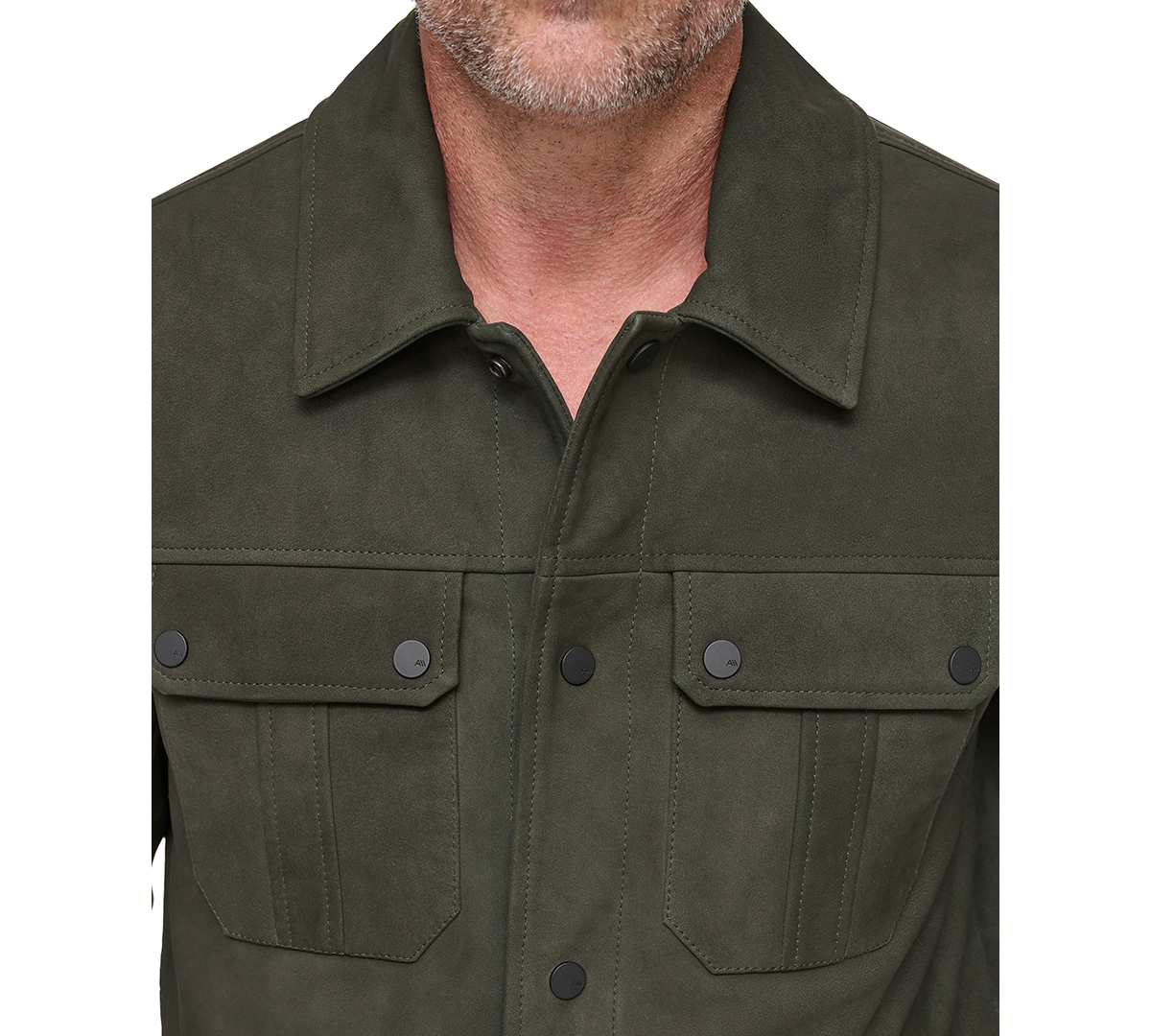 Marc New York Men's The Laredo Leather Overshirt
