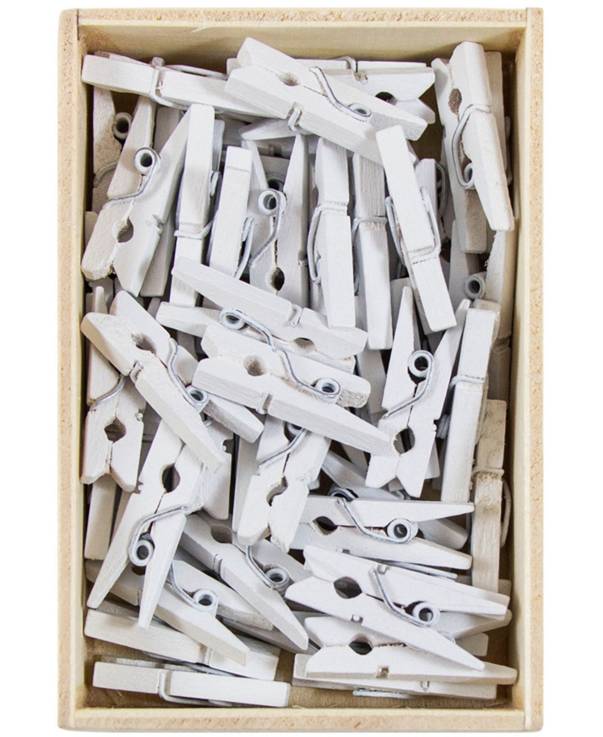 Shop Jam Paper Wood Clip Clothespins In White