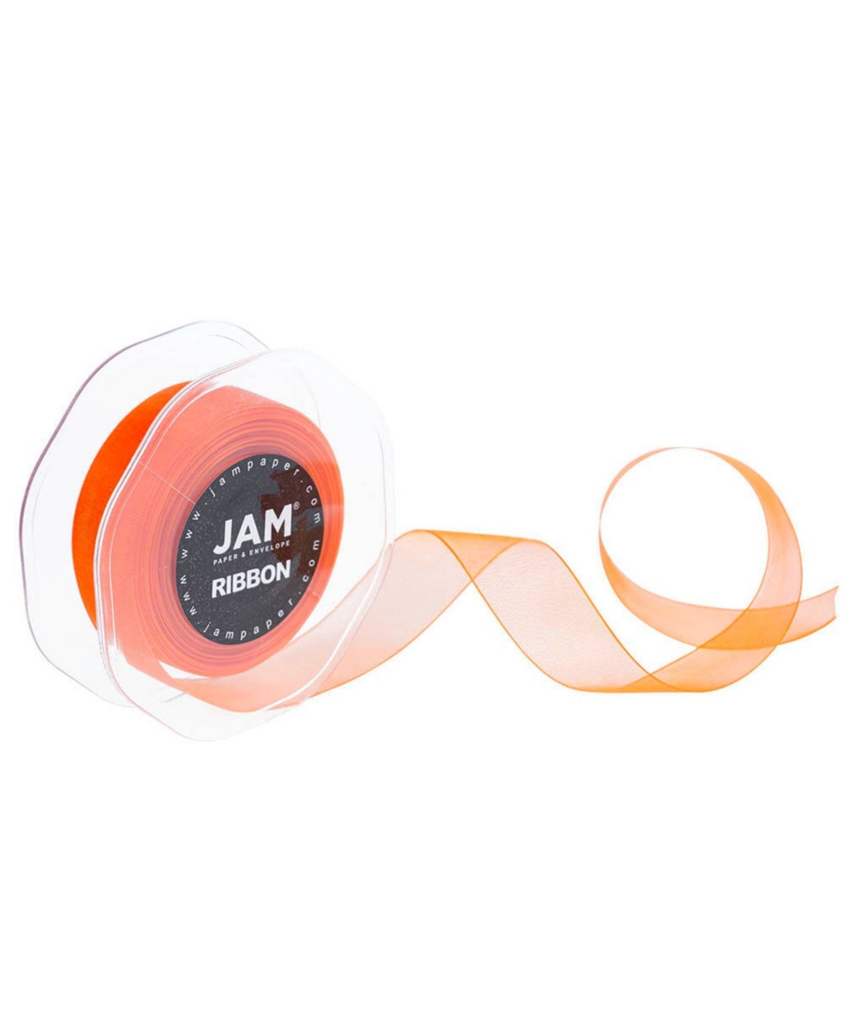 Shop Jam Paper Sheer Ribbon In Orange