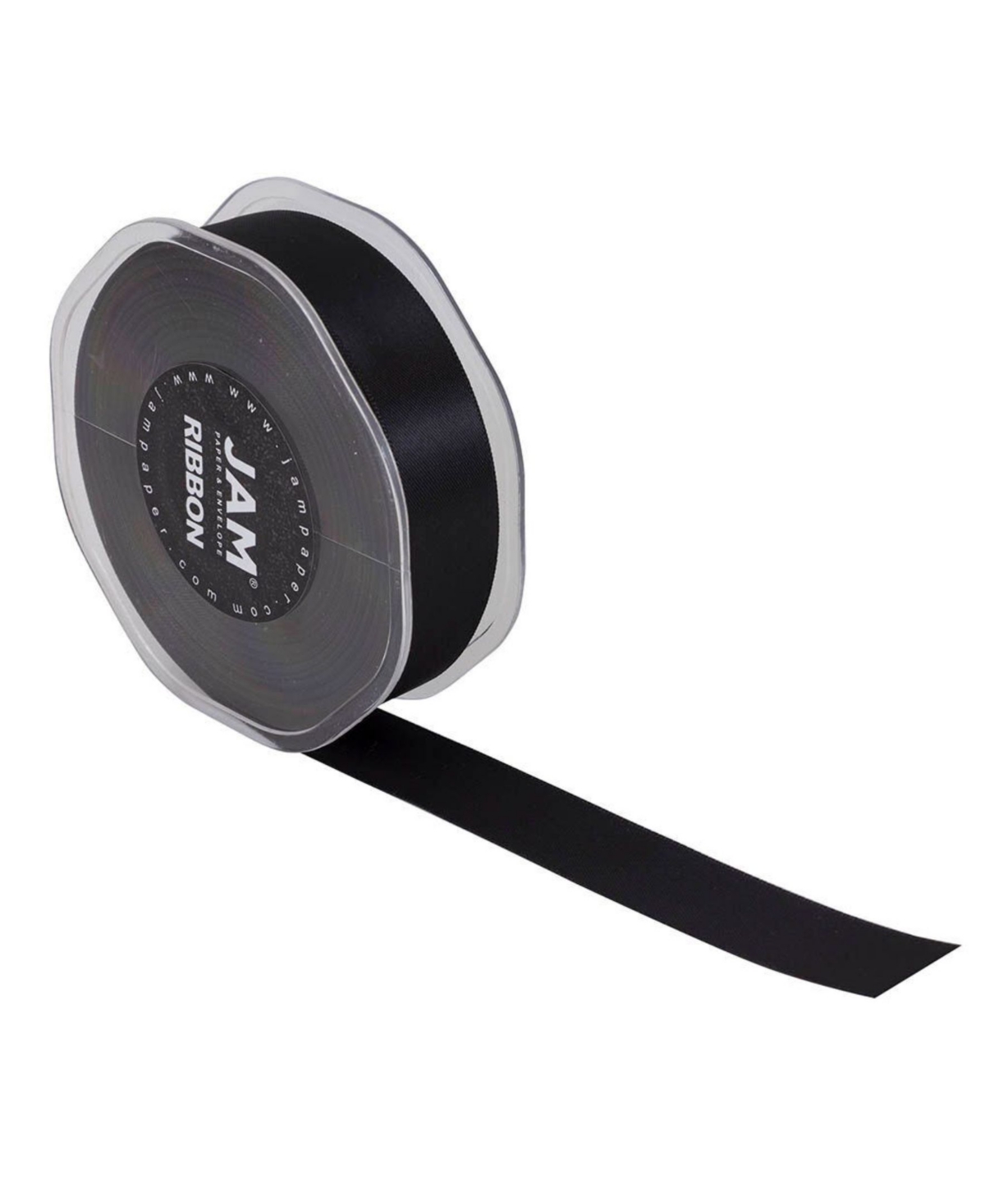 Shop Jam Paper Double Faced Satin Ribbon In Black