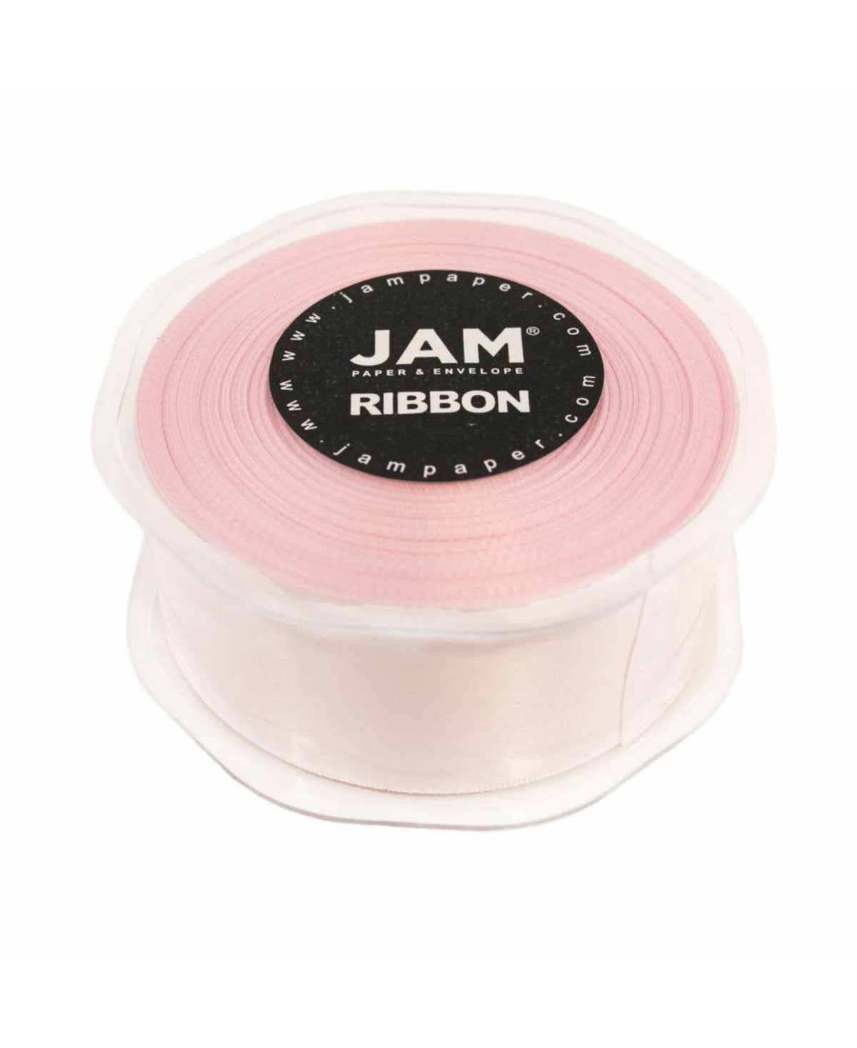 Shop Jam Paper Double Faced Satin Ribbon In Light Pink