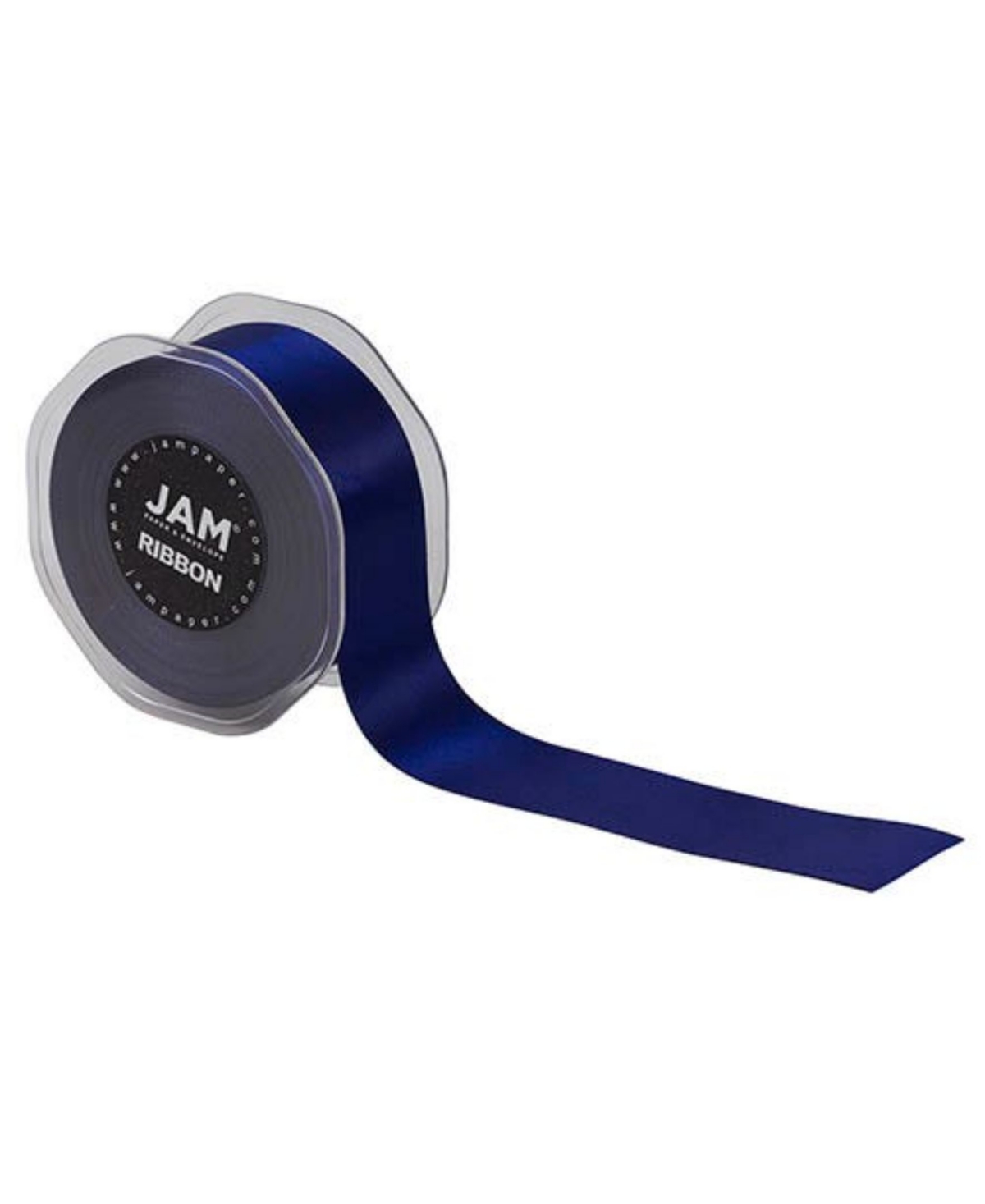 Jam Paper Double Faced Satin Ribbon In Navy