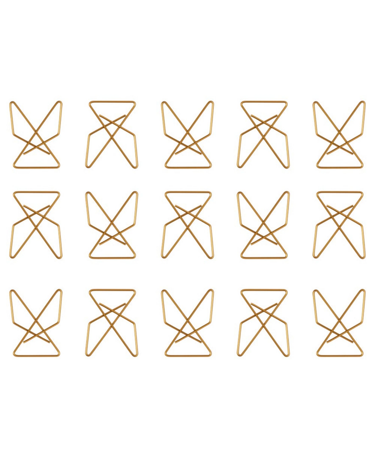 Jam Paper Colorful Butterfly Clips - Paper Clamps - 15 Per Pack