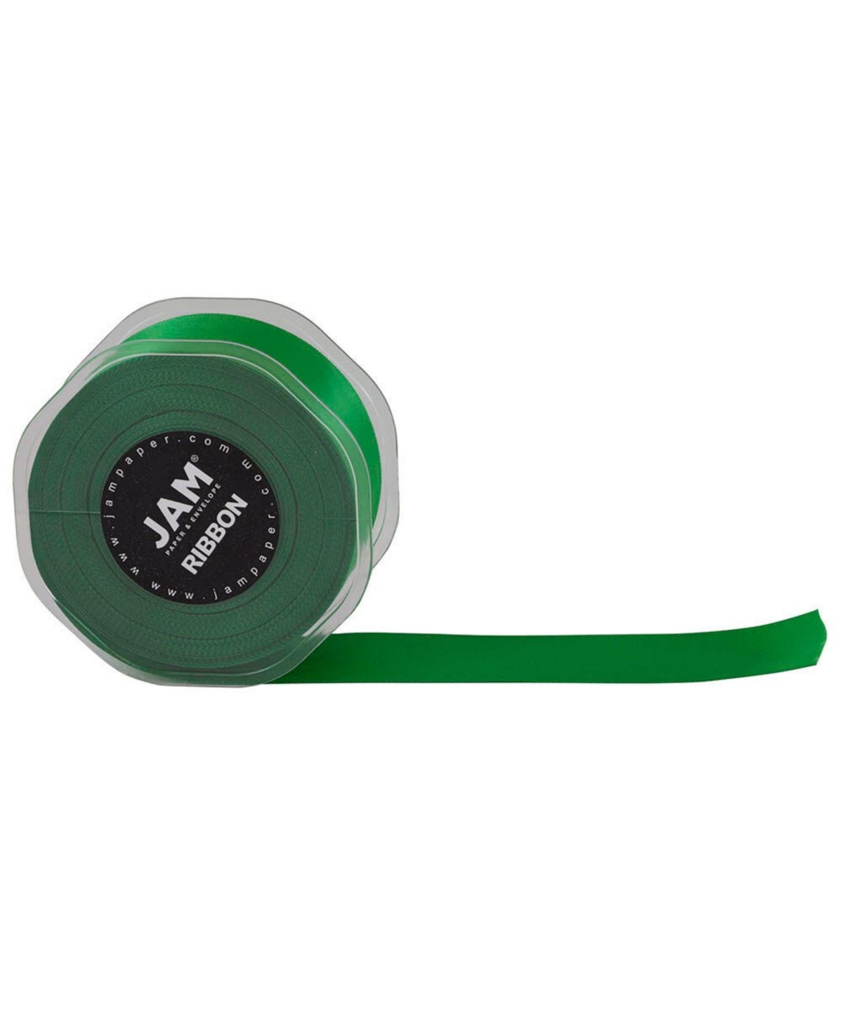Shop Jam Paper Double Faced Satin Ribbon In Emerald