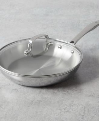 HENCKELS Clad H3 10" Stainless Steel Fry Pan with Lid