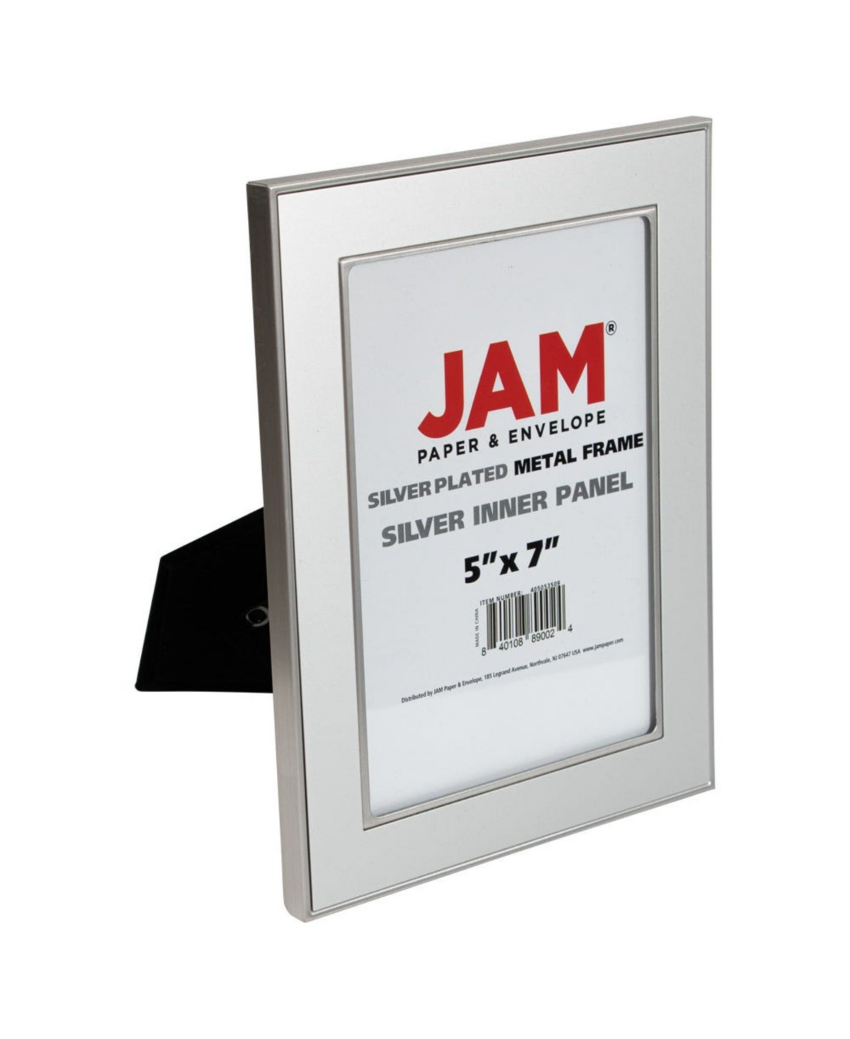 Jam Paper Plated Metal Picture Frames In Silver Foil
