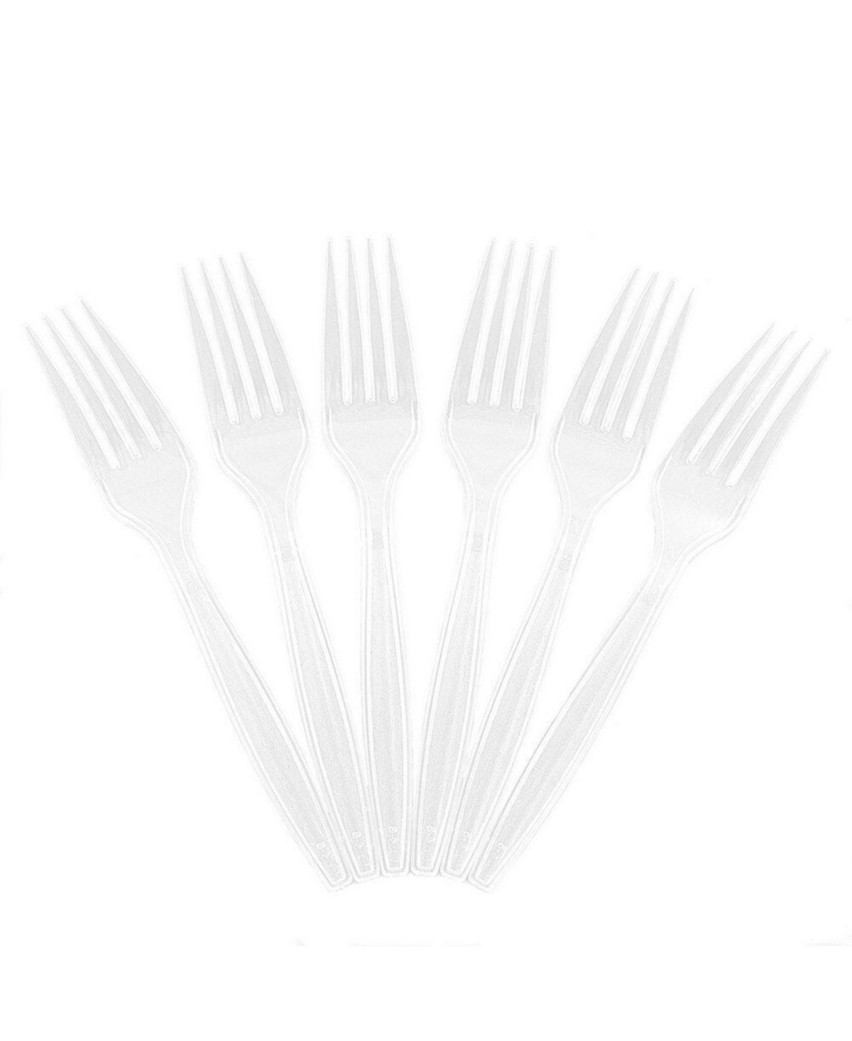 Jam Paper Big Party Pack Of Premium Plastic Forks In Clear