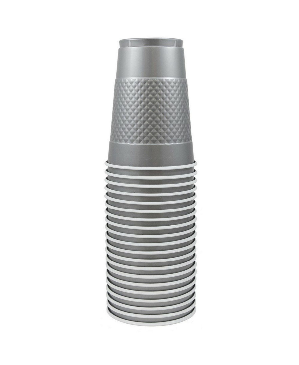 Jam Paper Plastic Party Cups In Silver