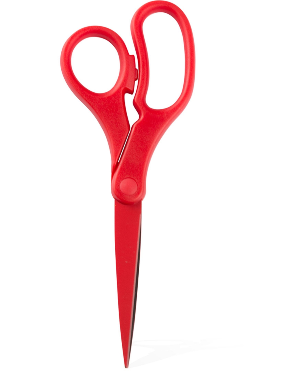 Multi-Purpose Precision Scissors - 8" - Ergonomic Handle Stainless Steel Blades - Sold Individually - Red