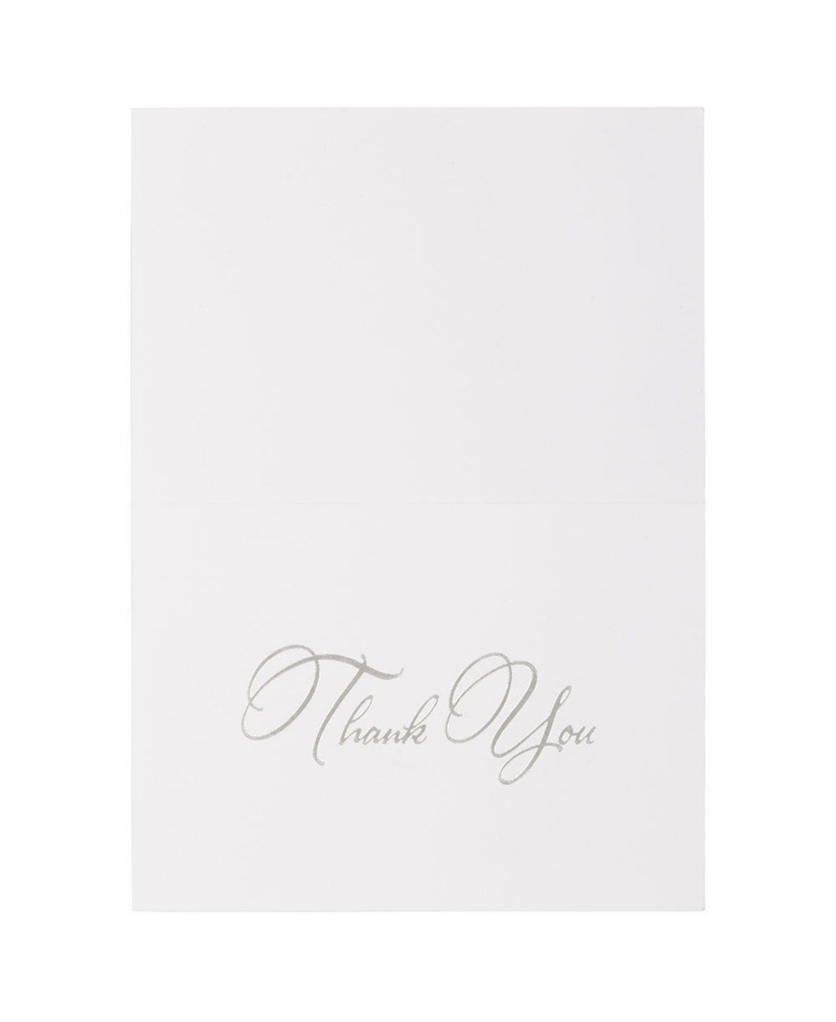 Shop Jam Paper Thank You Card Sets In Silver Script Cards Anthracite Envelopes