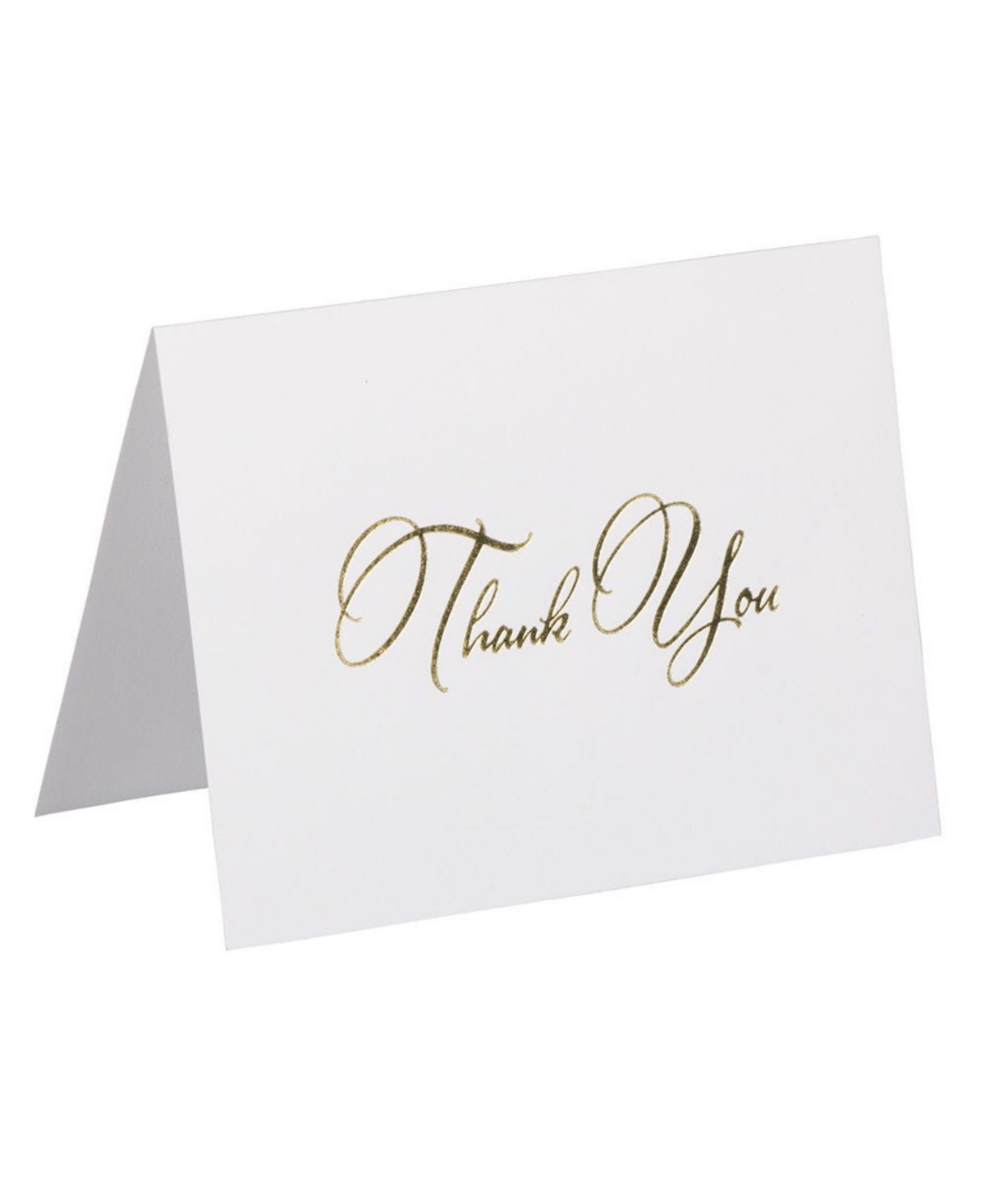Shop Jam Paper Thank You Card Sets In Gold Script Cards Anthracite Envelopes