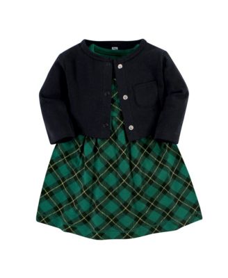 green emerald velvet dress Girls Green Plaid Athletic Dress – Dash Forward main image 1
