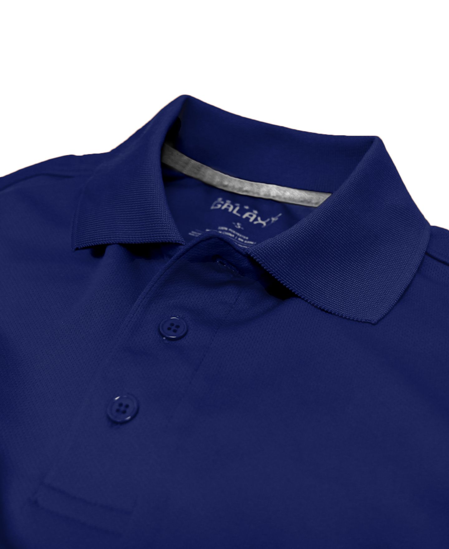 Мужские поло Galaxy By Harvic Dry Fit Moisture-Wicking Polo Shirt, Pack of 3, цвет: Чёрный / Серый — фото 7