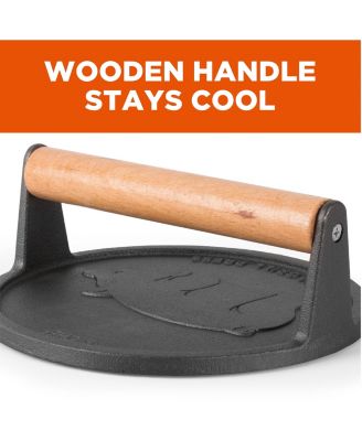 Cast Iron 7inch Round Grill Press