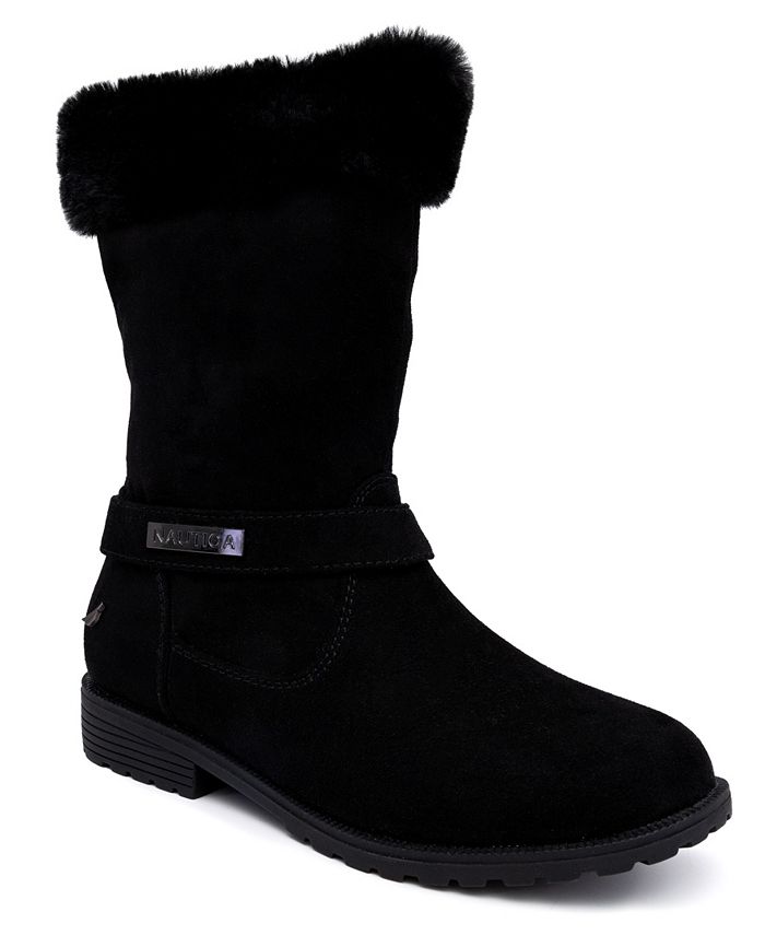 Nautica Big Girls Cosima Cold Weather Faux Fur Boots Macy s