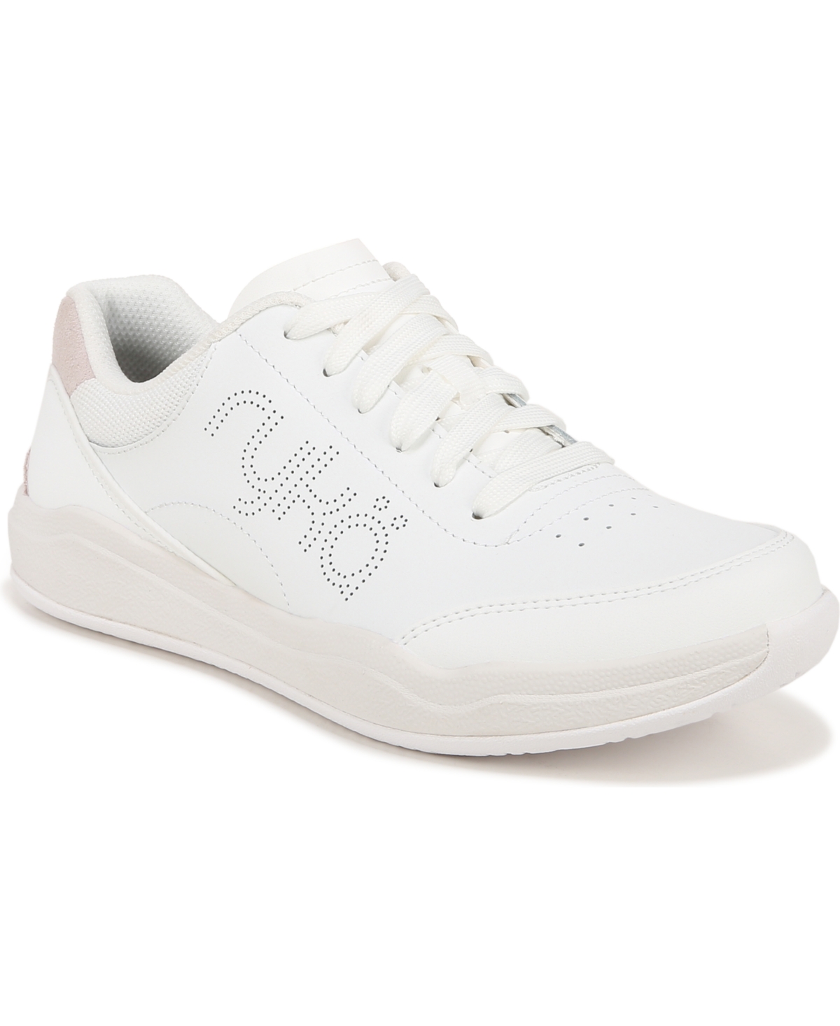 Shop Ryka Women's Courtside Pickleball Sneakers In White,pink Leather