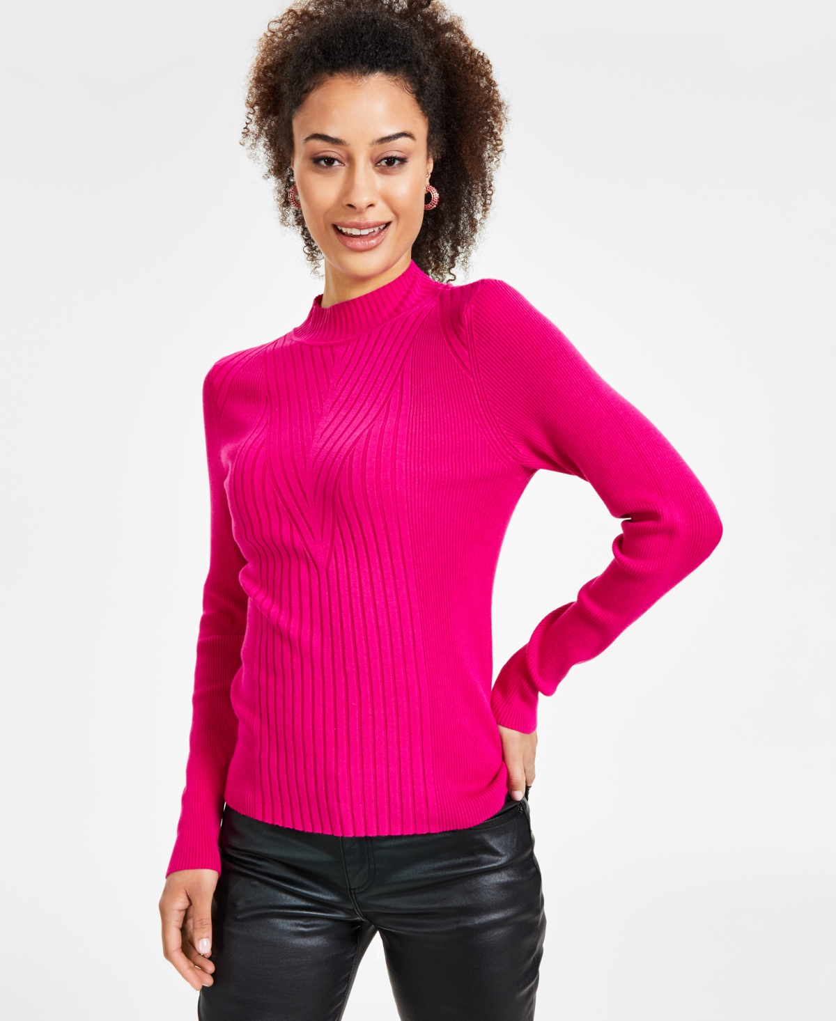 Inc ribbed sweater clearance