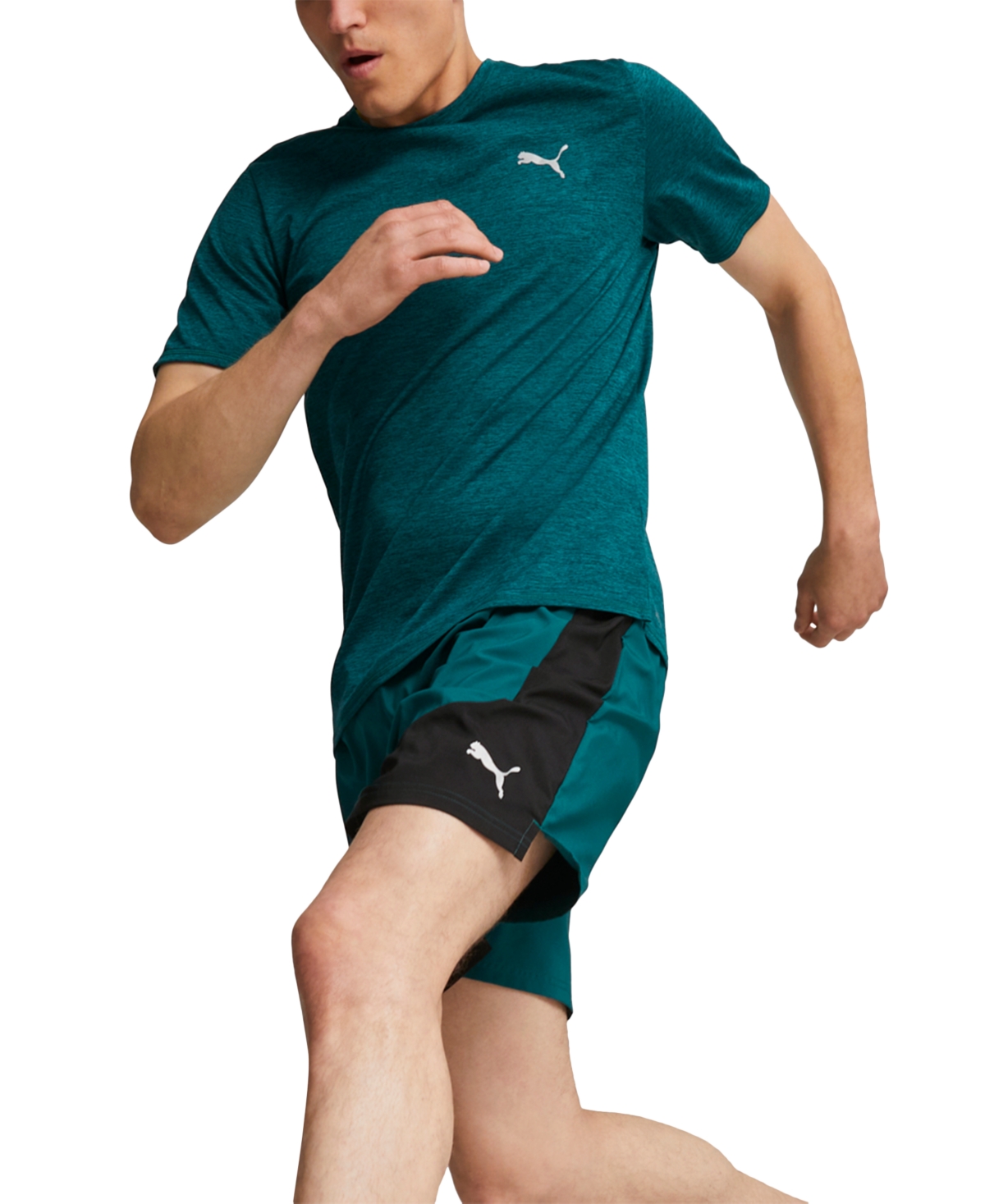 Puma Men's Run Favorite Performance Woven 7" Shorts In Malachite