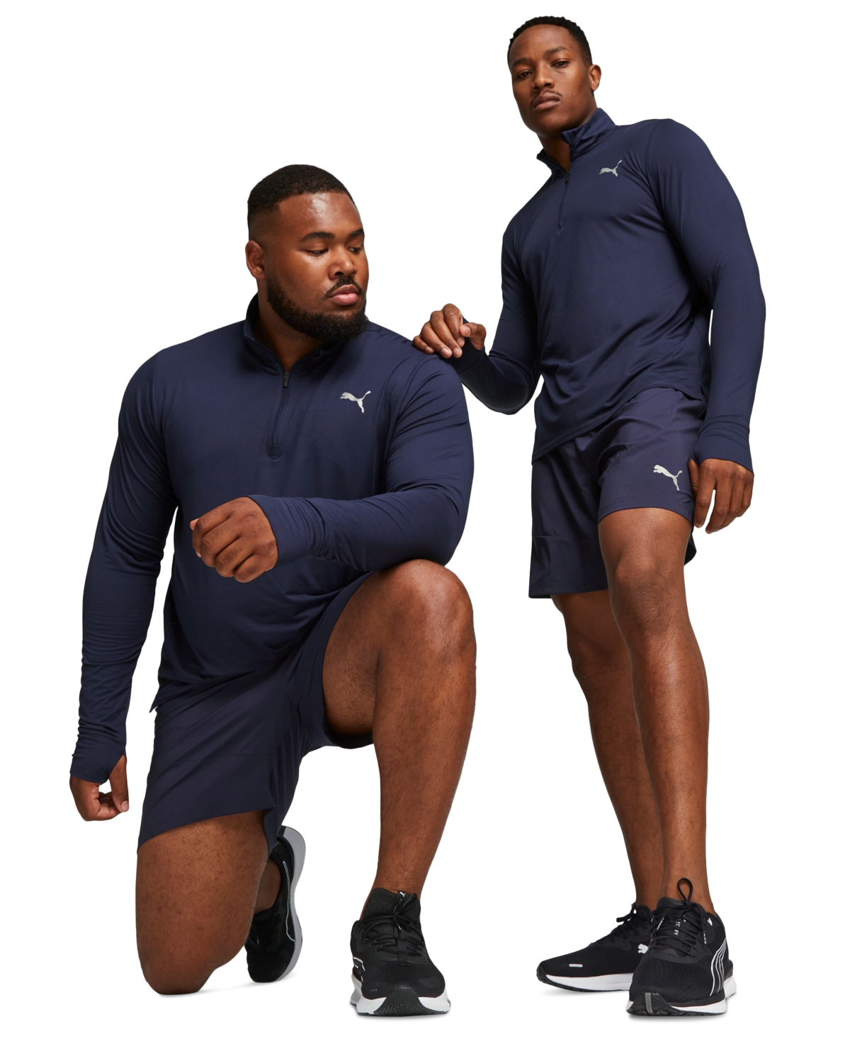 Puma Men's Run Favorite Performance Woven 7" Shorts In  Navy