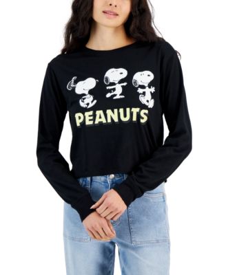 Love Tribe - Juniors' Peanuts Snoopy Long-Sleeve Graphic T-Shirt