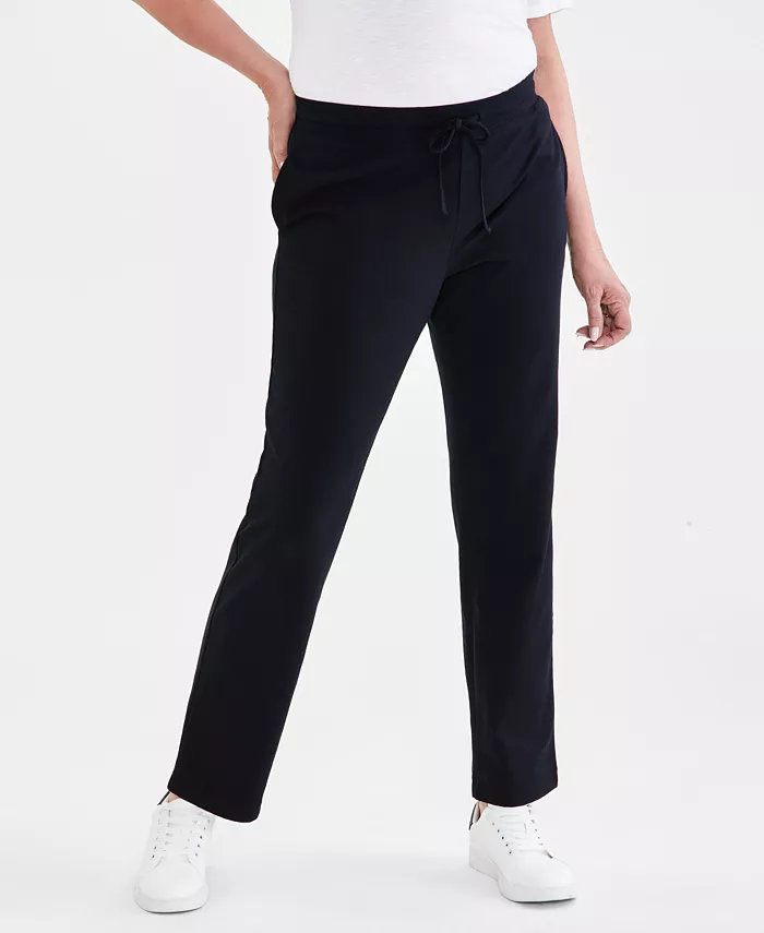 Women's Mid Rise Drawstring-Waist Sweatpants - thumbnail 3
