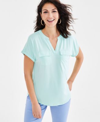 Macy's style and co tops on sale