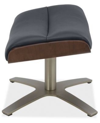 Janer 22" Leather Ottoman, Created for Macy's