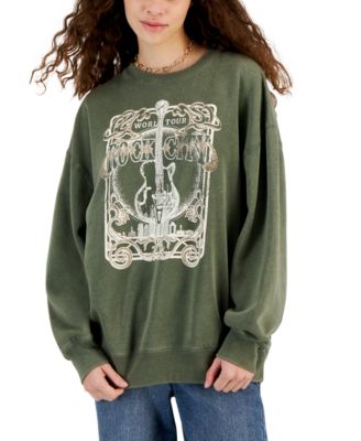 Self Esteem - Juniors' Rock City Mineral Wash Sweatshirt